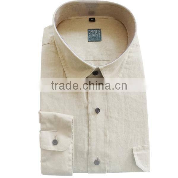 2016 Latest comfortable style white linen casual shirts for men