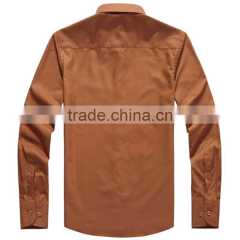 China supplier oem classic solid color mens dress shirt european collar european size