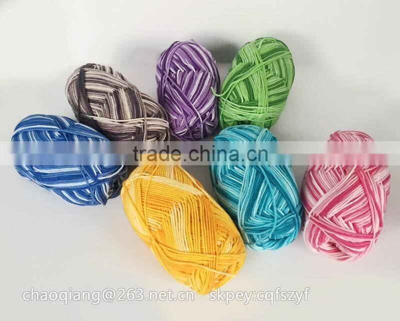 dyed cotton yarn