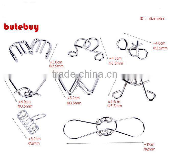 new intelligent unlock metal wire puzzle educational alloy unlock toy for kids