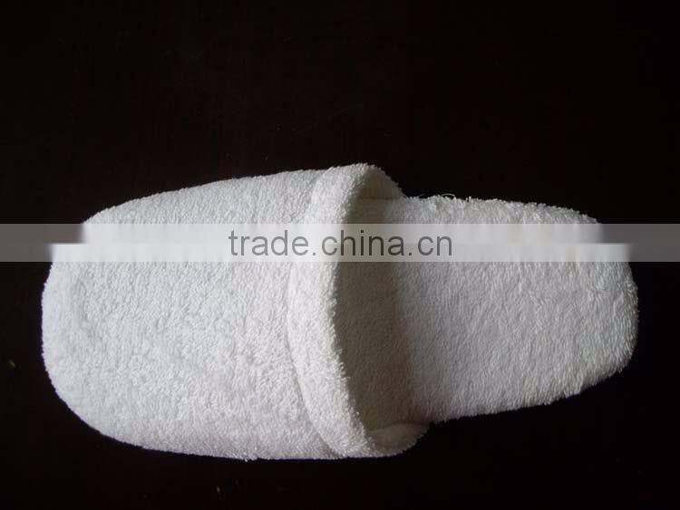 towel slippers custom cotton terry hotel home bathroom white slippers