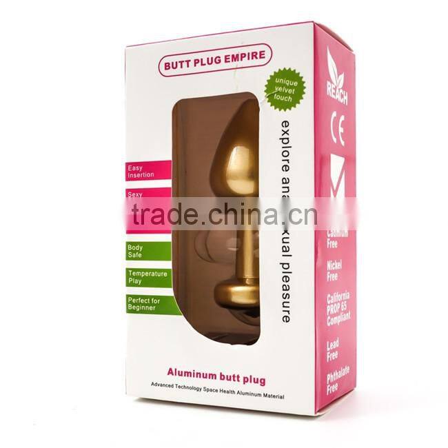 9.9*3.8 CM Aluminum Anal Sex Toy Butt Plug Anal Plug Larger Size With Diamonds tiendas de juguetes sexuales