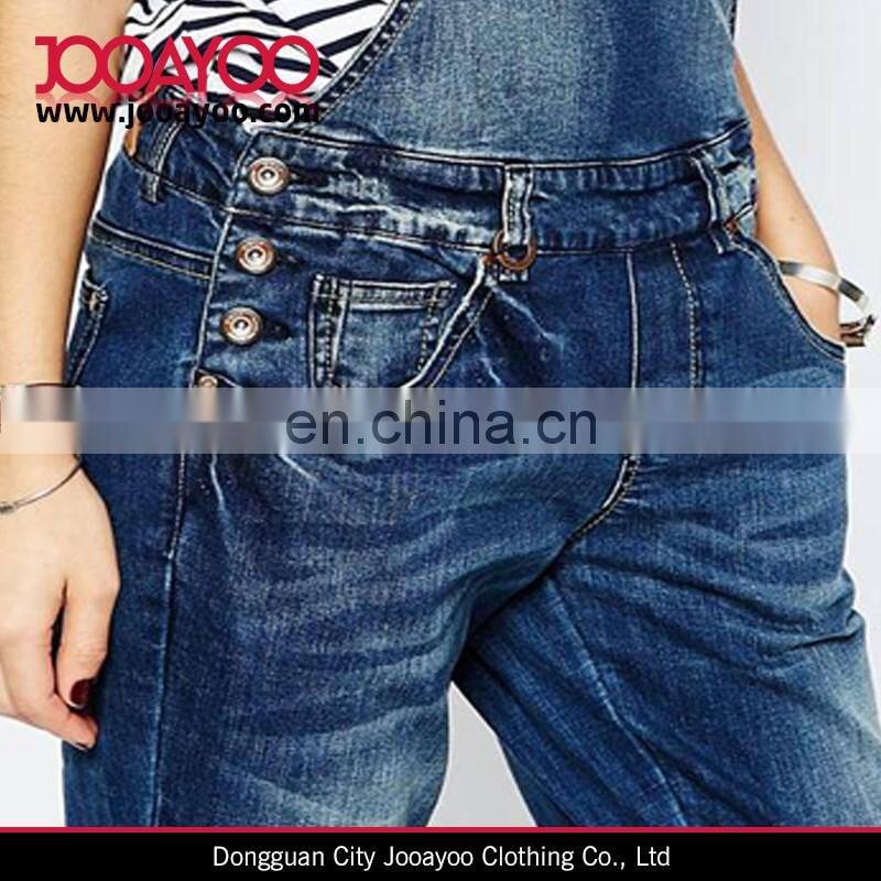 Classic Design Functional Pockets Adjustable Buckle Straps Slim Fit Overalls