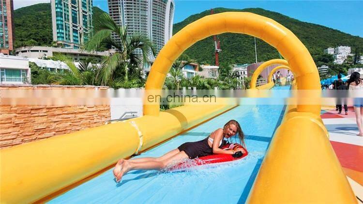 Yellow airtech water inflatable cool slip n slide for adult