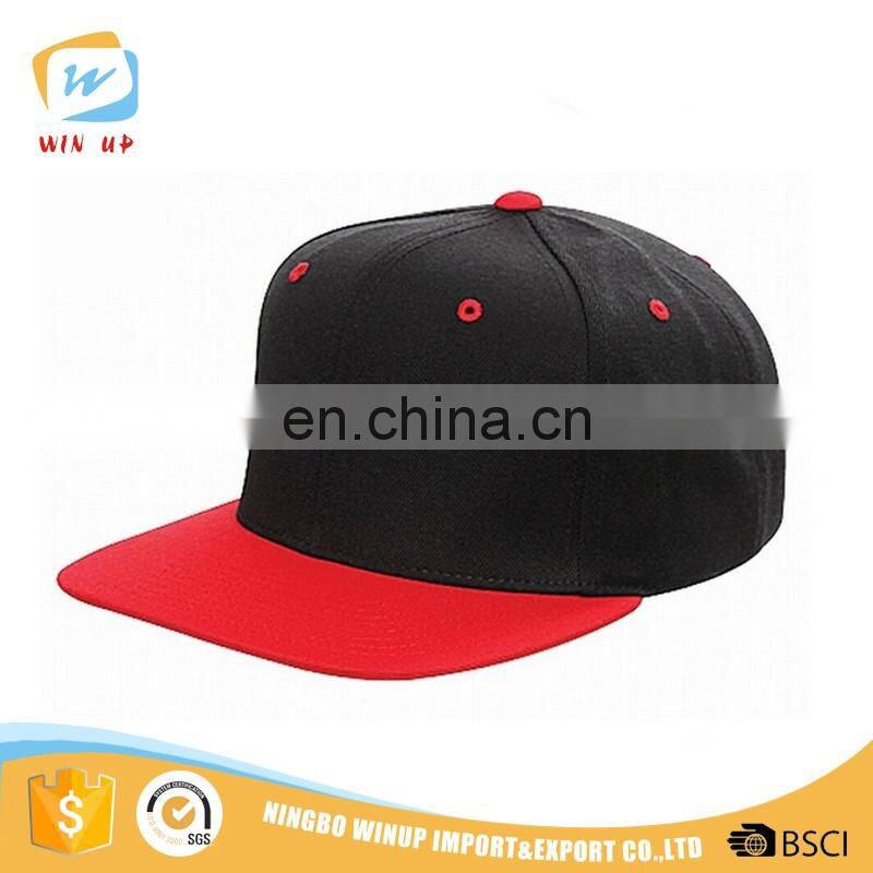 6 panel blank custom flat brim custom sports baseball cap