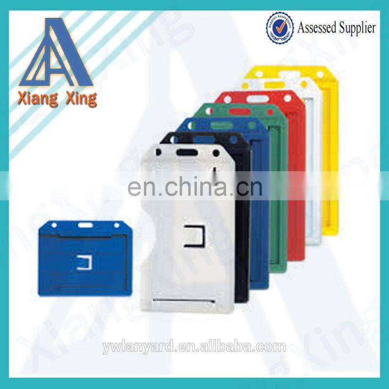 Black Rigid Plastic double sided rigid badge holder