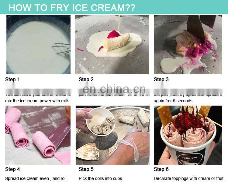 Big pan Cold Ice Pan Machine Fry Fried Ice Cream Machine