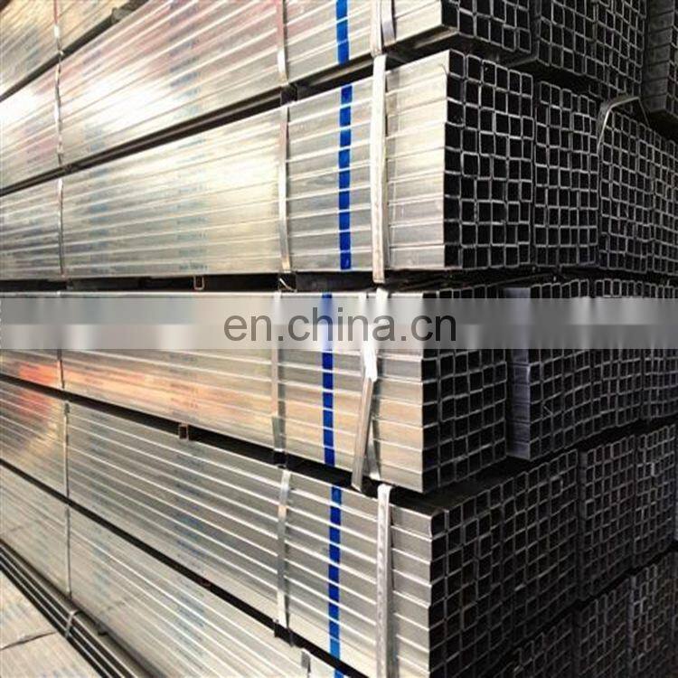 hot dipped Galvanized Welded Rectangular / Square Steel Pipe / Tube / Hollow Section