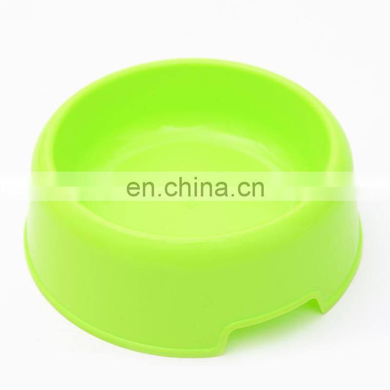 Wholesale Factory More Color Round Plastic Pet Dog Bowl
