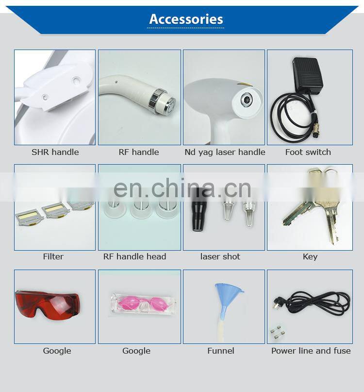 Guangzhou Renlang skin tightening RF tattoo removal laser hair removal IPL lamp