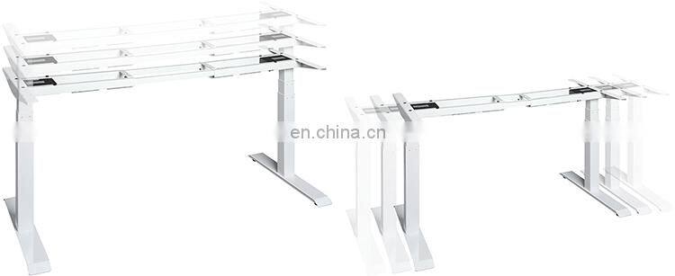 BDEH02S-DM Dual Motor Computer PC Desk Height Adjustable Sit Standing Table Frame