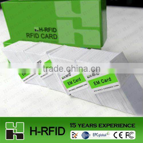 125Khz white ID card for access control - 15 years factory accept paypal