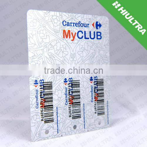1D/2D barcode card blank/printing