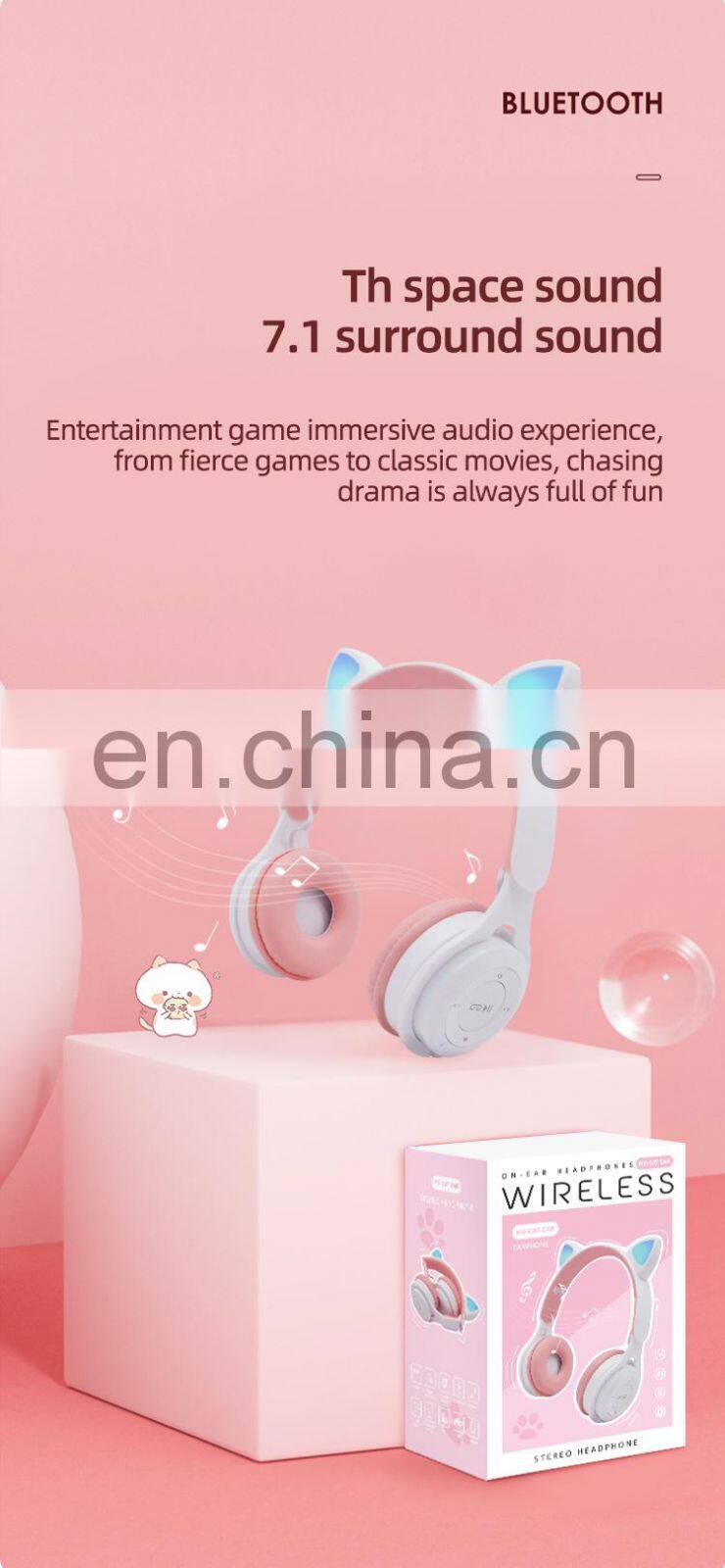 Bt_Headphones_Wireless hot Amazon 2021 News Product M6 Cute Odm&Oem Factory Wholesale Mobile Phone Wireless Earphones Headphones