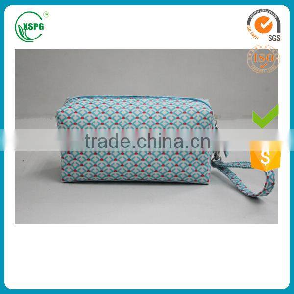 Custom size cotton canvas cosmetic zipper bag