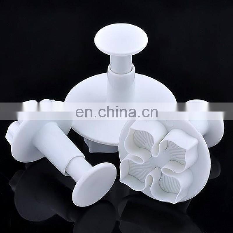 Home Bake-ware Flower Plunger Cutter Molds Embossed Stamp For Fondant Cake Cookie