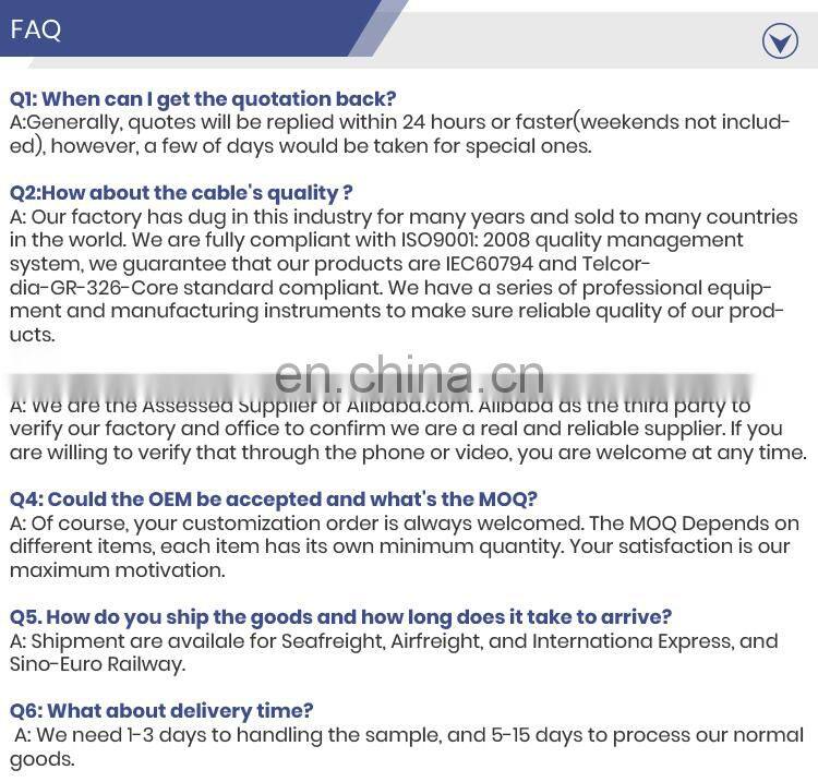 Gel Filled MM 50/125 GYFTY Communication Aerial Fiber Optic Cable Outdoor