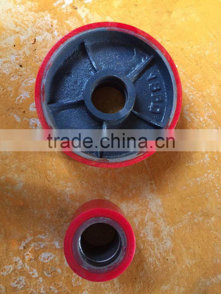 Chinese supplier 3T AC pump PU wheel hand hydraulic pallet truck