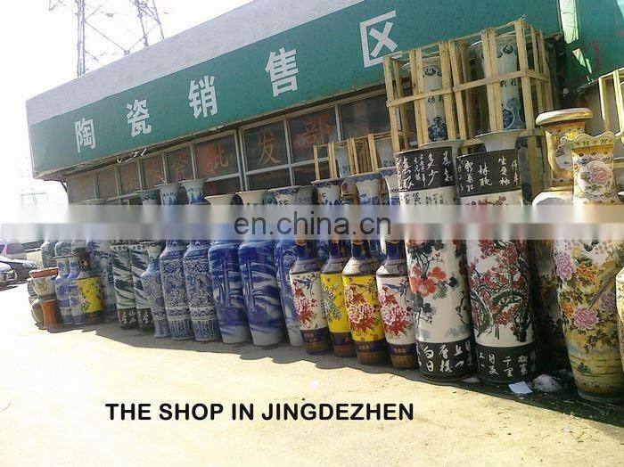 H1 to 1.6meter Tall Jingdezhen Factory Direct Handpainted Ceramic Big Vases Floor