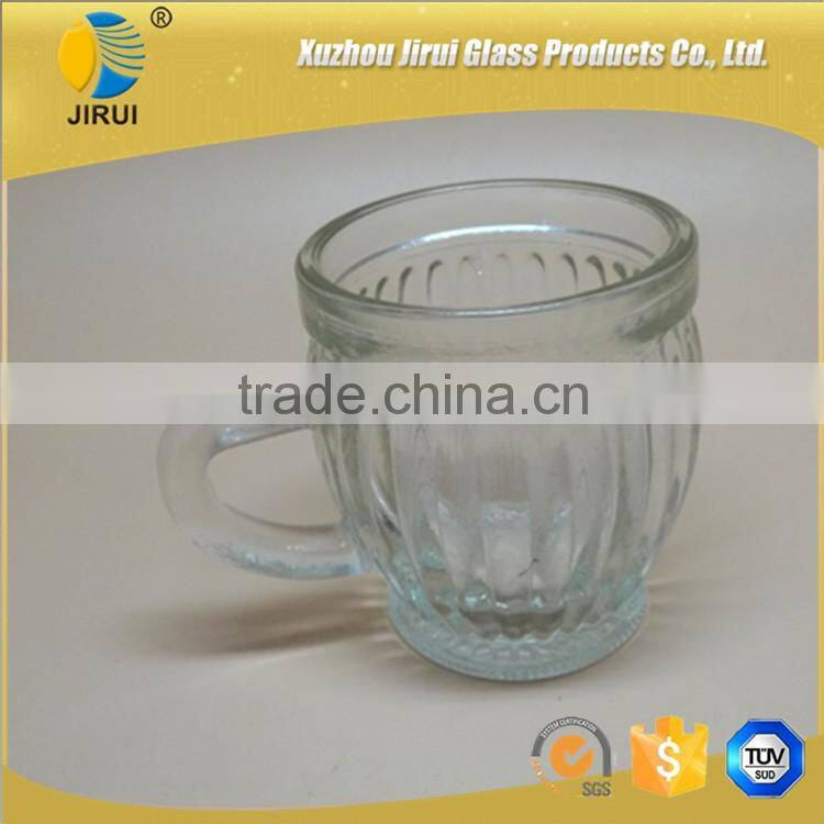 110ml glass tea cup with handling