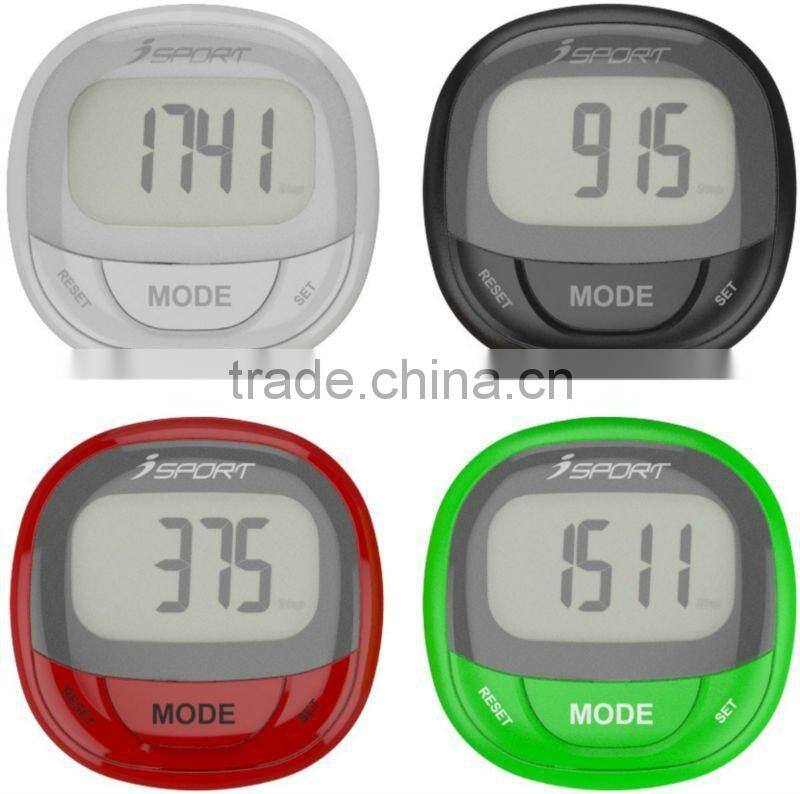 Digital motion promotions pedometer with belt clip
