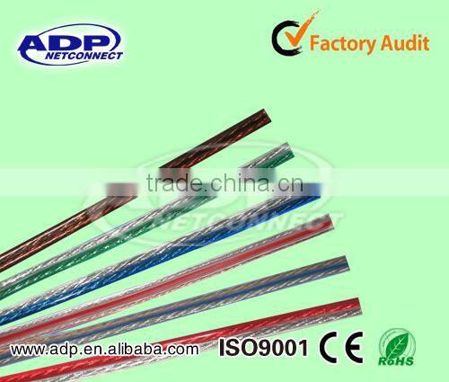 Quality 2.5mm core OFC transparent speaker cable, 50 m 12awg hifi