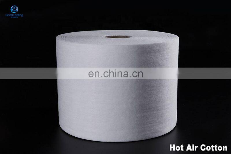 Hot Air 100% ES Filter Fabric Factory Sales Cotton for KN95 Mark Nonwoven Goodfeeling Make-to-order Medium Weight CN;GUA GFHA01