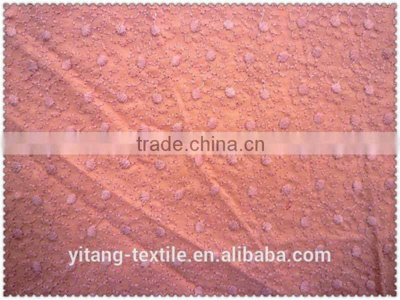 Embroidery lace fabric with holes