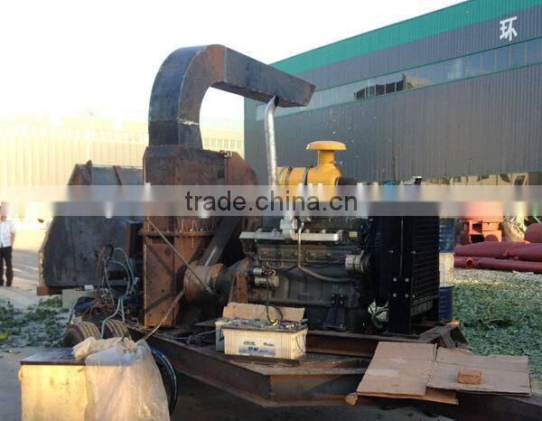 diesel mobile wood chipper/wood shredder (CE)