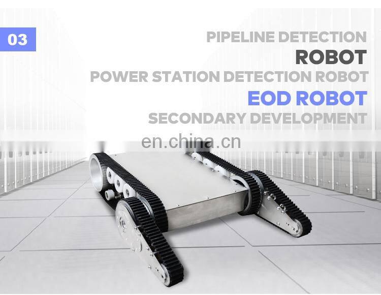 Small size UGV swing arm robot chassis for anrrow space inspection