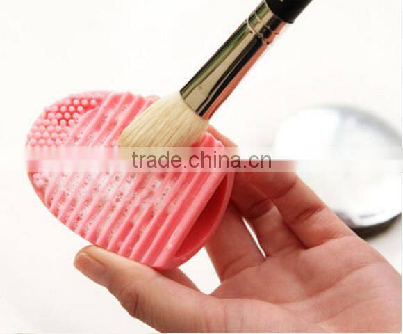 Egg Shaped Makeup Brush Cleaner Silicone Finger Scrubber Makeup Brush Cleaner