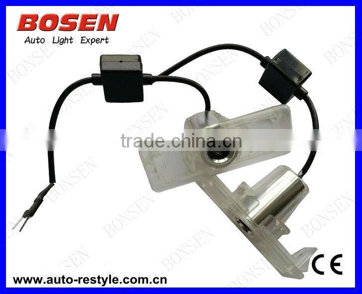new led car logo door light ghost shadow light non- drilling