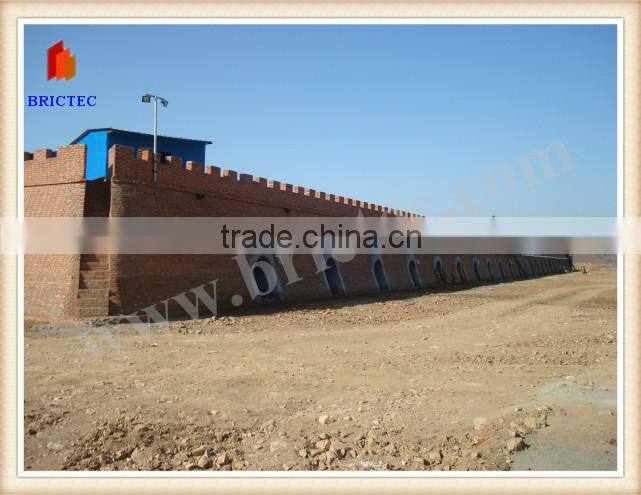 High quality clay brick hoffman kiln for burning hollow and solid bricks