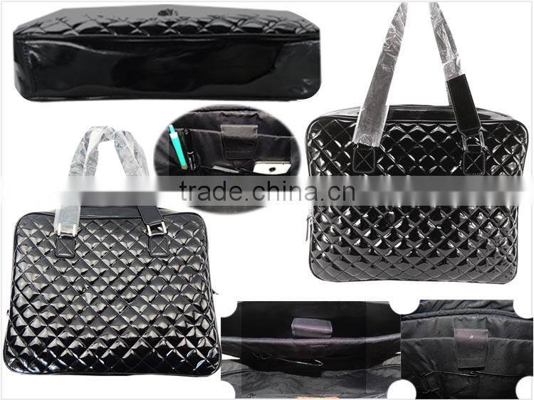 bright leather Lozenge bag wholesale quilt tote bag