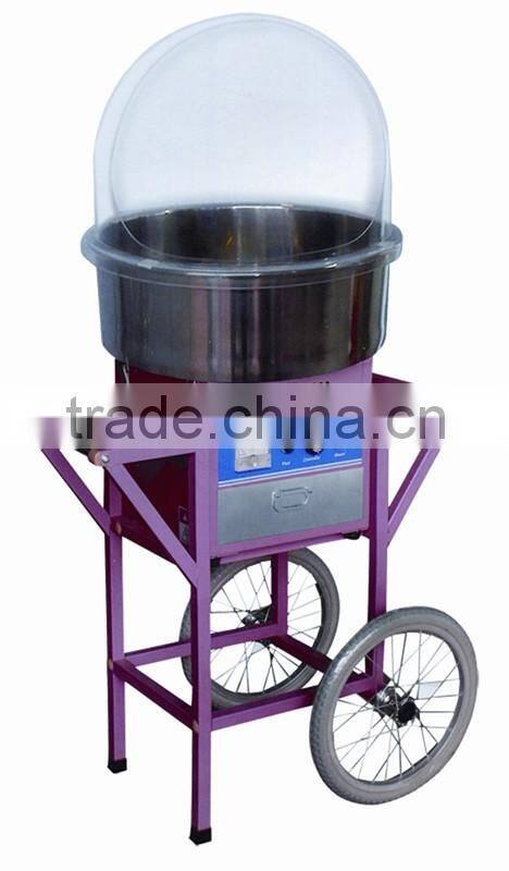 ZY-MJ500 electric flower cotton candy machine with cart