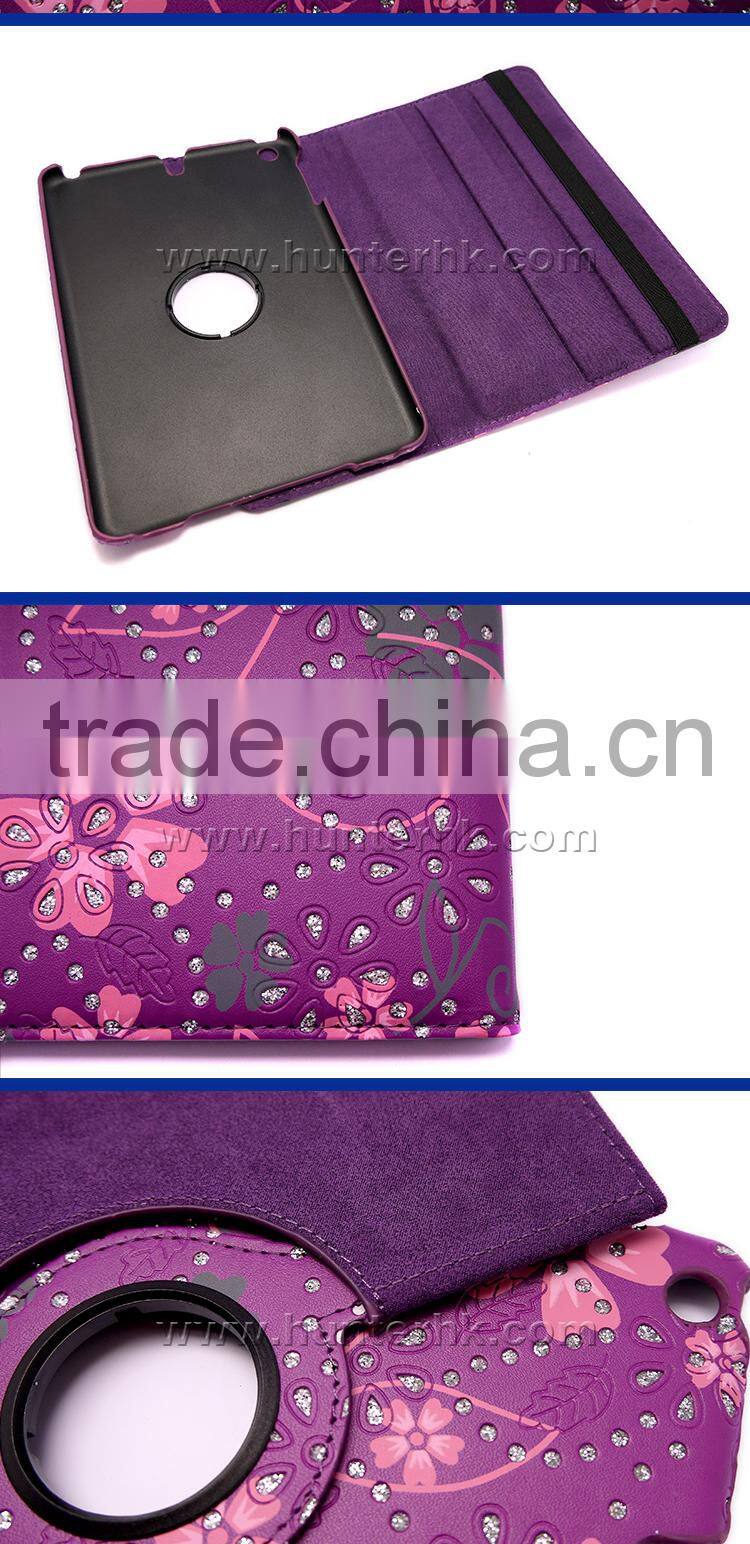Bling Diamond Rotatable Tablet Case For iPad Mini
