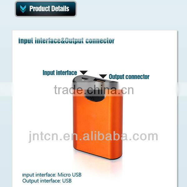 5400/6000/6600/7800/8400mAh protable rechargeable OEM power bank charger for Andriod phones MP015