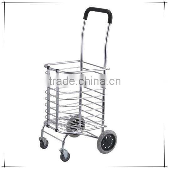 Luxury Design Practical Aluminum Tiny Shopping Trolley Cart