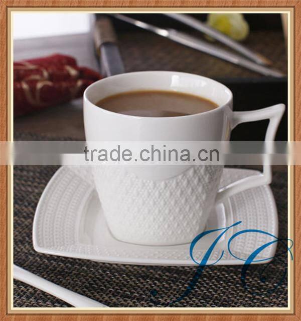 Different sizes simple style coffee/tea cup and saucer set