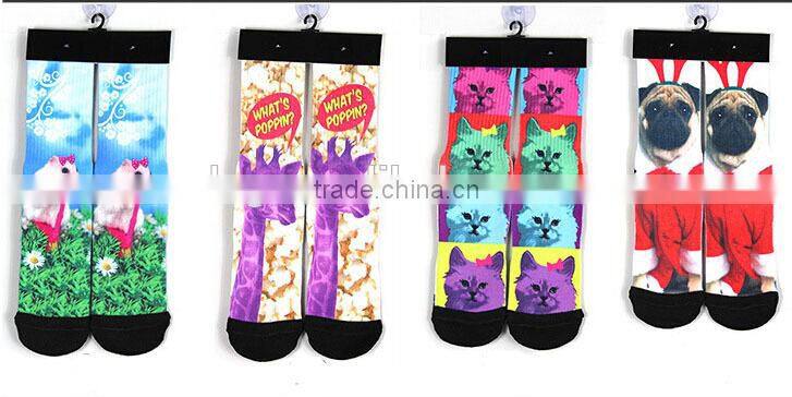 Magnum Graphic Print Stretch Money Stacks Hundreds Bills Sublimated Crew Sock