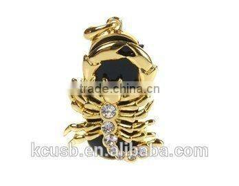 High quality lion shape usb flash drive necklace