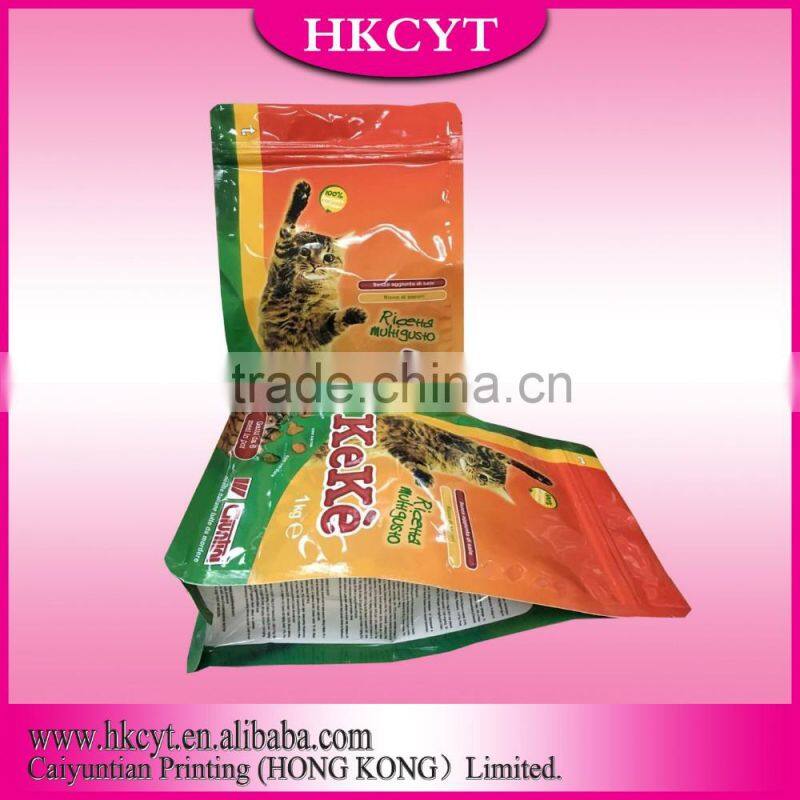 Flat bottom cat food bag