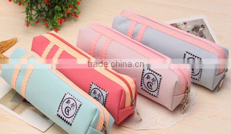 Wholesale new creative big capacity pencil storage bag beautiful cosmetic bag