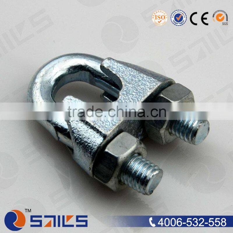 high quality galv. din741 malleable iron wire rope clips