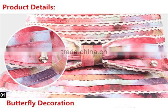 Factory wholesale female colorful high quality straw hats