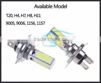 Wholesale Car accessories 24W COB H10 9005 9006 high power,H4 H7 H9 LED fog,canbus H8 H11 Led car