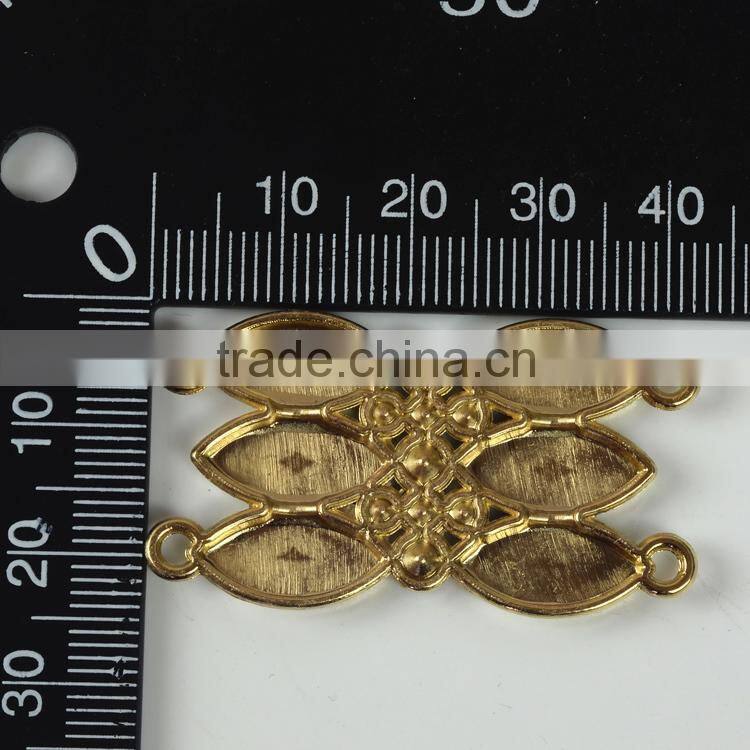 Wholesale rhinestone belt buckle, bikini gold connector, chain strass bikini connector for dicoration
