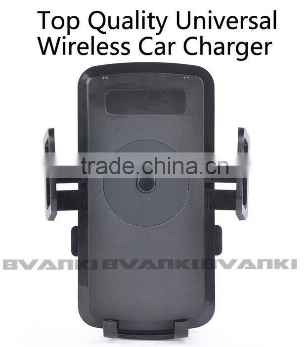 Phone Cradle Holder+ Wireless Car Charger Transmitter Adapter For Samsung