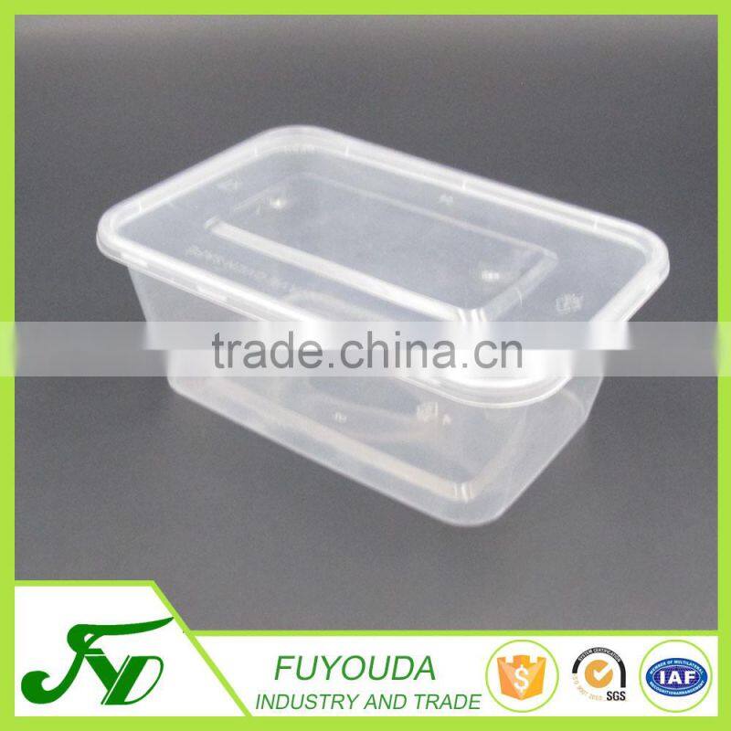 China produce disposable plastic microwave safe food container