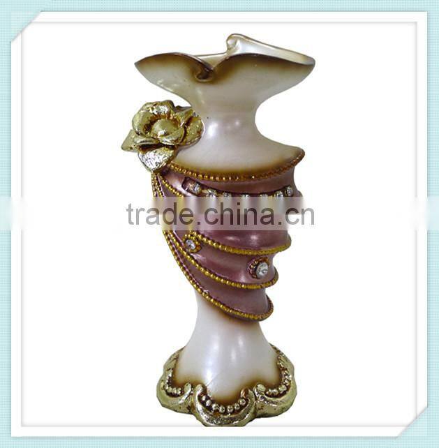 Wholesale silver decorative resin candle holder